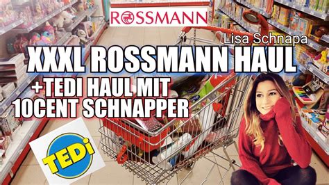 XXXL ROSSMANN HAUL TEDI HAUL 10 CENT SCHNÄPPCHEN SPAREN COUPONS