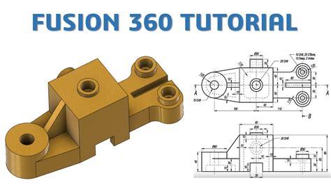 Fusion 360 Tutorial 33 3d Model Basic Beginers Cadcam Tutorial