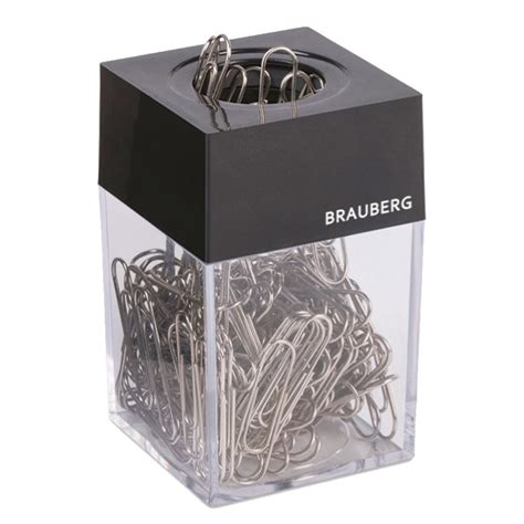 Набор для Goods : скрепочница магнитная BRAUBERG с 30 скрепками ...