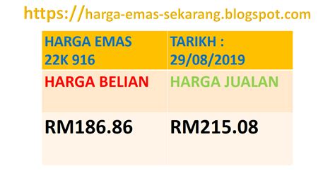 Harga Emas 916 Hari Ini Harga Emas Sekarang Di Malaysia