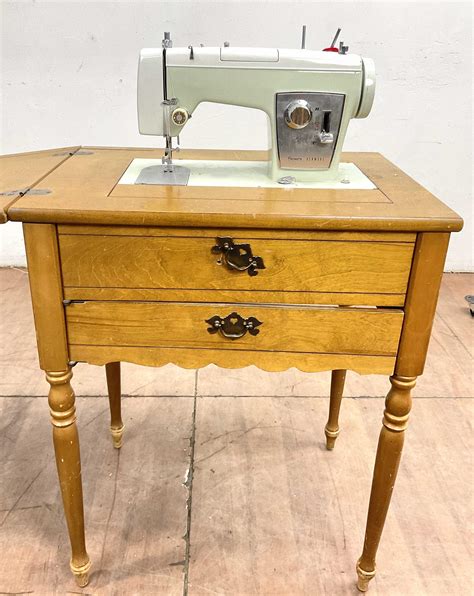 Lot Sears Kenmore Sewing Machine Cabinet