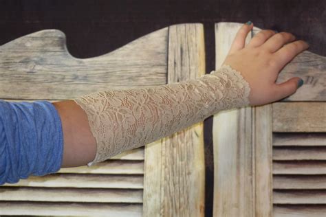 Nude Tattoo Cover Up Nude Arm Sleeve Nude Lace Cuff Wrist Etsy