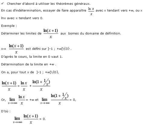 Le logarithme népérien Maths Fiches de Cours pour Lycée révisions