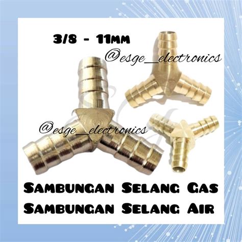 Jual SAMBUNGAN SELANG GAS SAMBUNGAN SELANG PIPA 3 CABANG NEPEL 3 Y