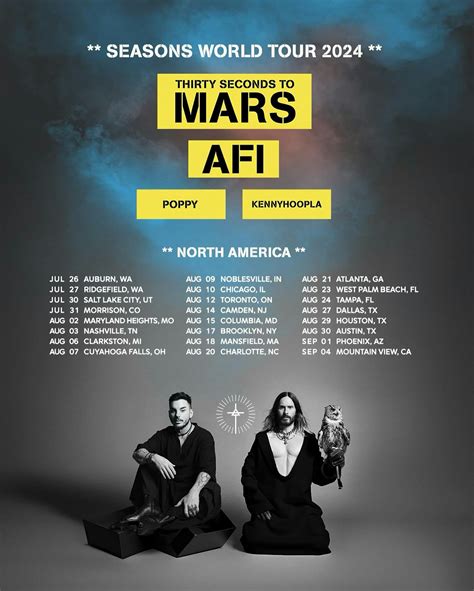 Thirty Seconds To Mars Seasons World Tour At Budweiser Stage Monday