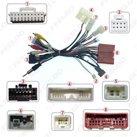 Feeldo Car Accessories Official Store Car Pin Audio Wiring Harness