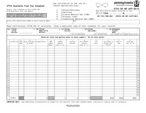 Quarterly Fuel Tax Schedule Complete With Ease Airslate Signnow