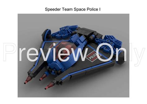 Lego Moc Speeder Space Police I By Mihe Stonee Rebrickable Build With Lego