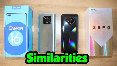 Infinix Zero 8 Vs Tecno Camon 16 Premier Similarities And Differences