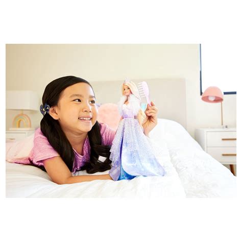 Barbie Dreamtopia Fashion Reveal Princess Blonde With Pink Hairstreak Inch Multicolor Kidinn