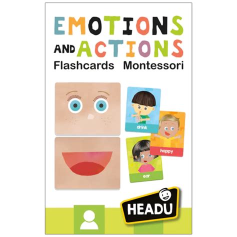 Jeu éducatif Montessori flashcards émotions et action 1 4ans Orca