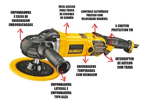 Lixadeira Politriz 7 9 1250w 220v Dewalt Dwp849xb2 Parcelamento