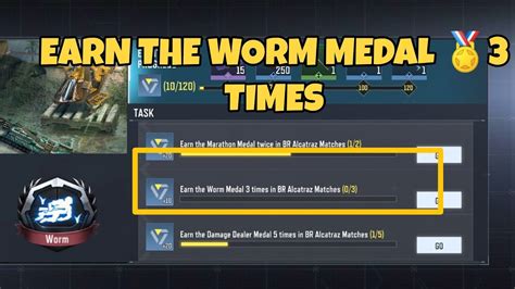 Earn The Worm Medal Times In Br Alctraz Call Of Duty Mobile Youtube