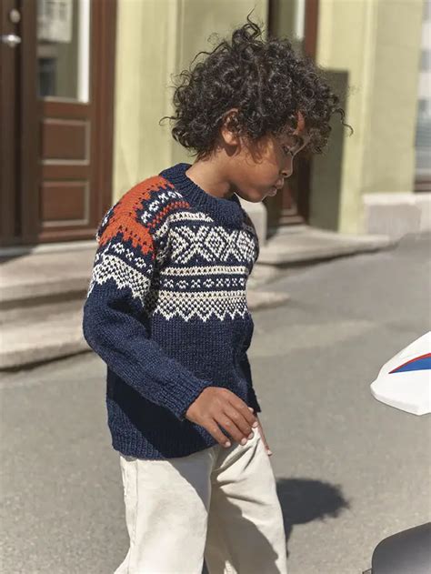 Marius Sweater Kids (Alpaca/wool) Knitting Pattern