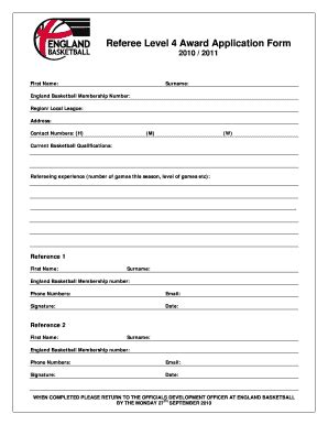 Referee Form Fill Online Printable Fillable Blank Pdffiller