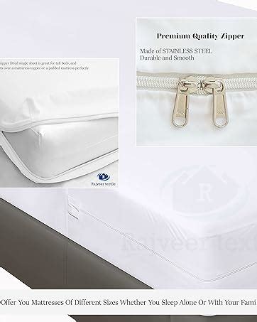 Amazon RAJVEER TEXTILE Luxurious Bedding Zipper Fitted Sheet