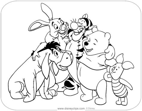 Coloring Pages Of Pooh And Friends Disney Coloring Pages Coloring