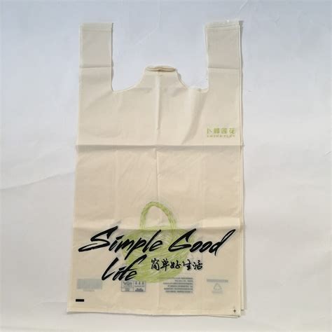 Corn Starch Biodegradable Shopping Bag Is Environmentally Friendly