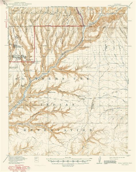 Collection C 007 Usgs Topographic Map Of Soda Canyon Co Mesa Verde