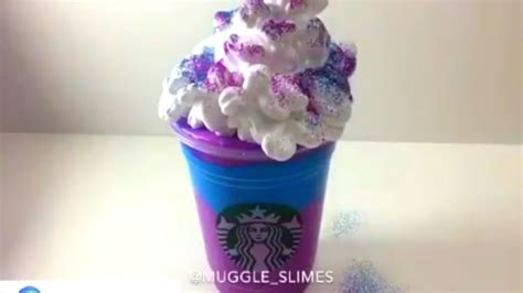 Starbucks Slime Most Satisfying Slime Asmr Video 3 Schampo