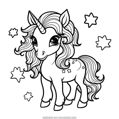 Disegno Di Unicorno Giocoso Da Colorare Stampate Gratuitamente Dei Disegni Da Colorare