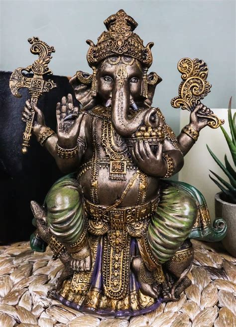 Buy Ebros Gift Eastern Enlightenment Hindu Lord Ganesha Sitting On