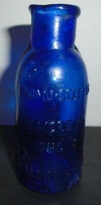 Vintage Emerson Drug Co Bromo Seltzer Blue Bottle Tall Ebay