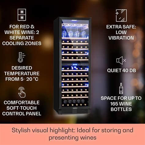 Klarstein Vinovilla 165 Bottle Wine Fridge Built In