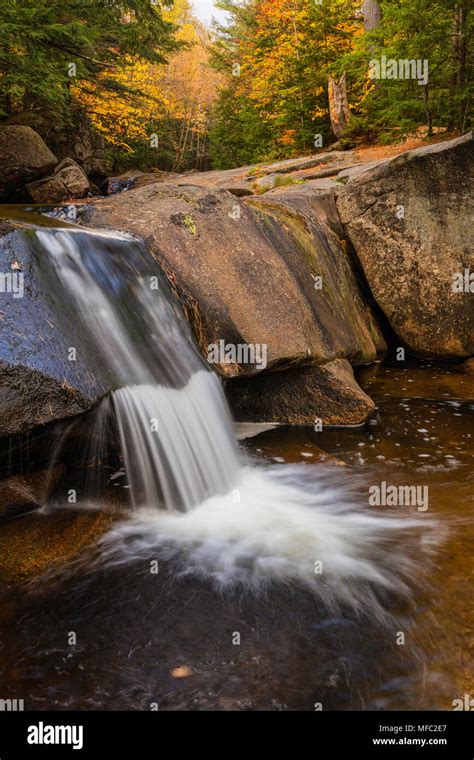 Small waterfall on the Bear River, Grafton Notch State Park, Maine ...