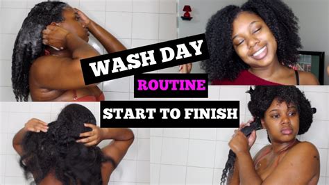 Natural Hair My Full Wash Day Routine From Start To Finish 4 Easy