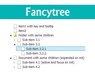 Fancytree JQuery Dynamic Tree View Plugin HTML Lion