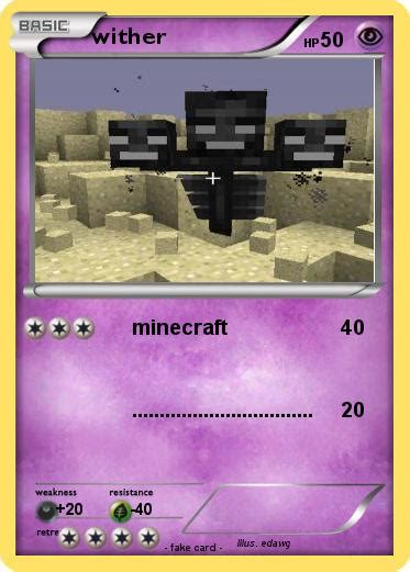 Pokémon Wither 930 930 Minecraft My Pokemon Card