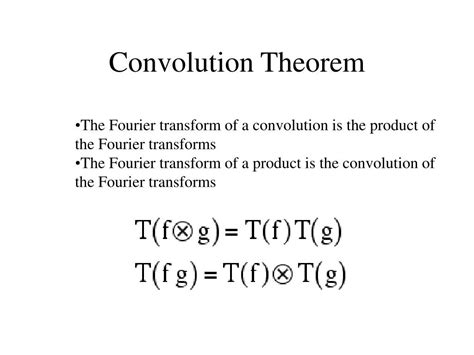 Fourier Transform Convolution Theorem