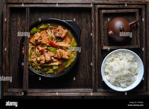 Cassoulet Chicken Rice Stock Photo Alamy