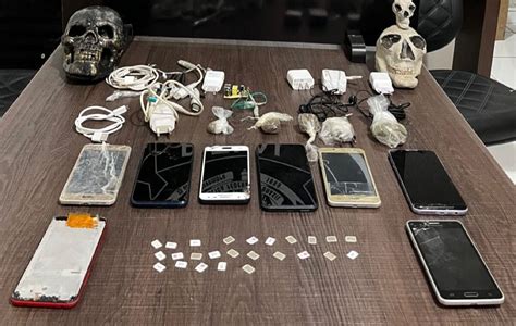 Polícia Penal apreende celulares chips drogas e drone na Mata Grande