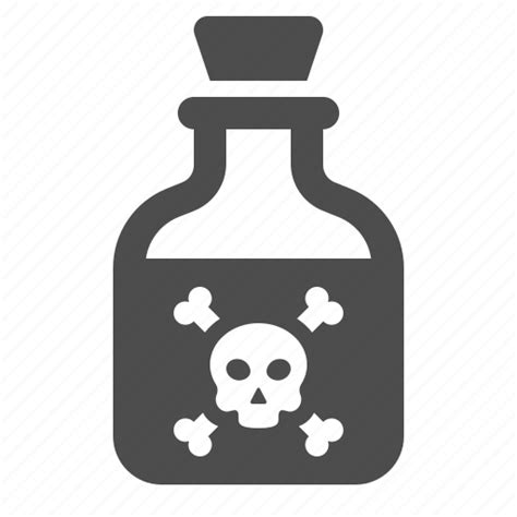 Bottle Deadly Poison Potion Skull Toxic Icon