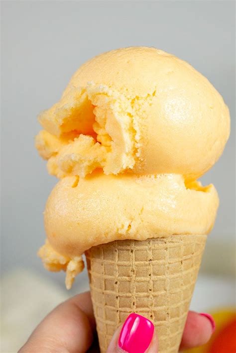 Orange Sherbet That You Can Make With Or Without An Ice Cream Machine