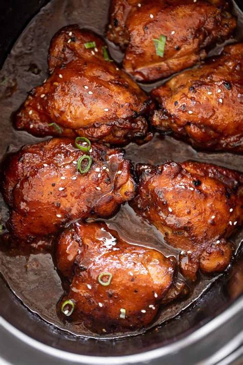 The Best Slow Cooker Honey Garlic Chicken Recipe Cafe Delites In 2020