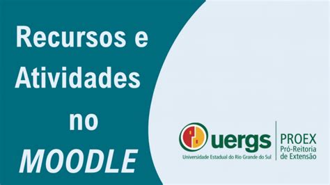 Pr Inscri Es Recursos E Atividades No Moodle Curso Para