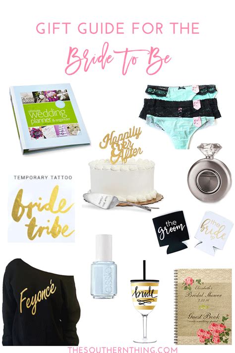 T Guide For The Bride To Be Wedding Bridal Shower And Bachelorette