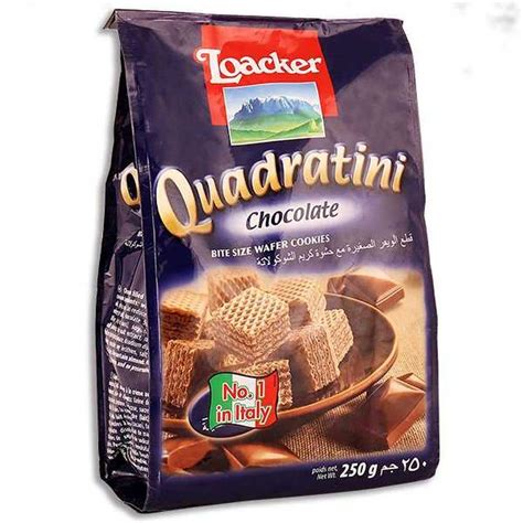 Loacker Quadratini Chocolate Wafer Cookies 250g