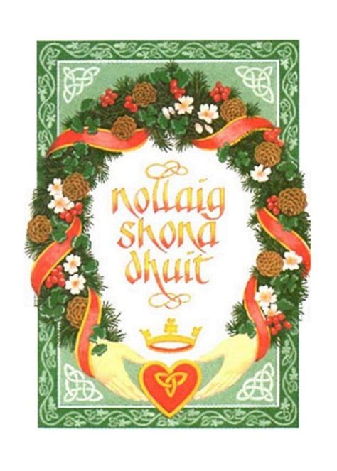 Vintage Irish Christmas Card | Zazzle | Irish christmas cards, Irish ...