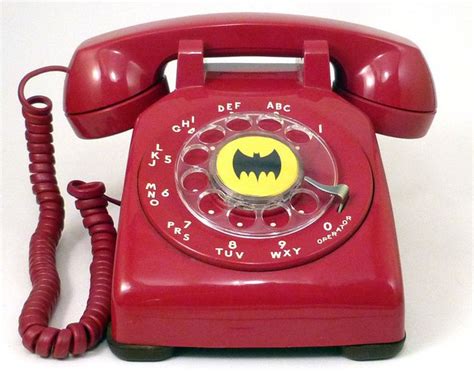 Holy Batphone 1960s Atandt Red Model 500 Telephone Batman Display