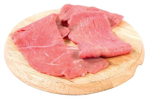 Raw Veal Cutlet Thin Cut Prepared Food Photos Inc