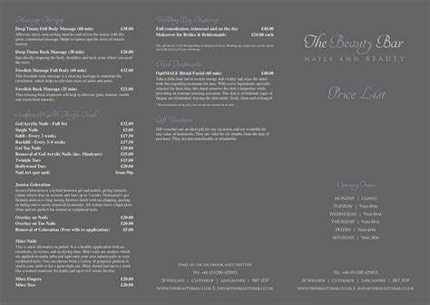 Price List On Behance