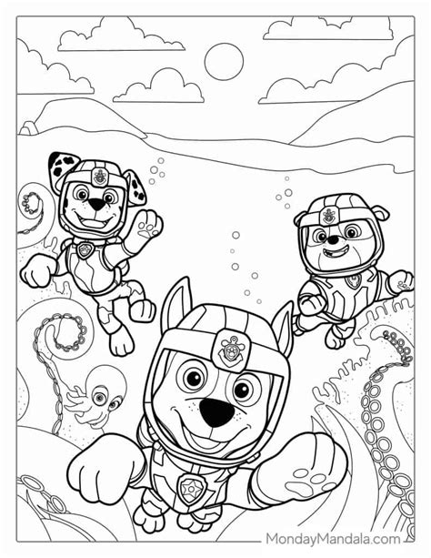 Paw Patrol Marshall Coloring Pages To Print - Infoupdate.org