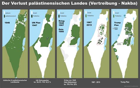 Karten zum Nahostkonflikt Palästina Israel