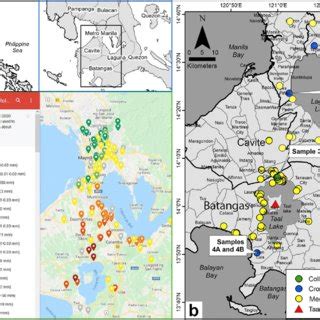 (a) Interactive Google Map showing the locations of ashfall occurrences ...