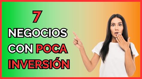 Ideas De Negocios De Poca Inversi N Y Mucha Ganancia Youtube