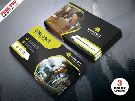 Professional Business Card Design PSD Template | PSDFreebies.com